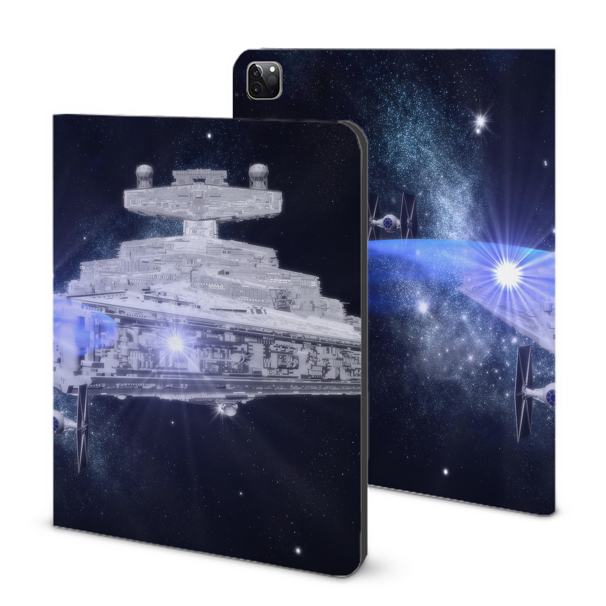 （画像用） スター・ウォーズ Star Wars IPad ケース ブック型 PUレザー TPU 耐衝撃 軽量 薄型 ペン収納なし 全面保護 IPad 各モデル対応